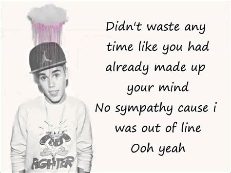 Justin Bieber Bad Day Lyric